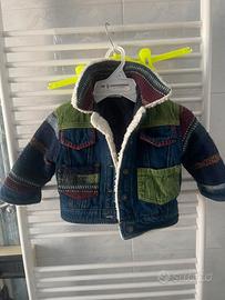 Giubbottino in gins  rose team 9/12 anni (sc17)