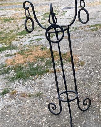 porta vasi in ferro battuto 