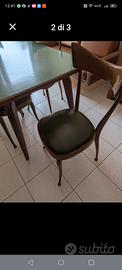tavolo design anni 60 con sedie