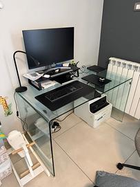 Scrivania vetro