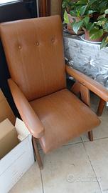 Poltrona pelle anni 40/50