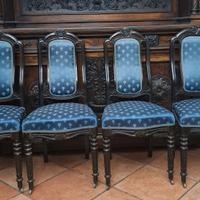 Set di 4 sedie inglesi 1800