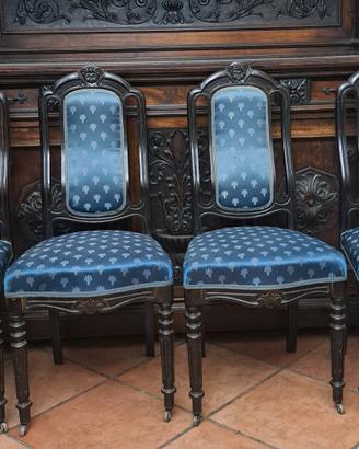 Set di 4 sedie inglesi 1800