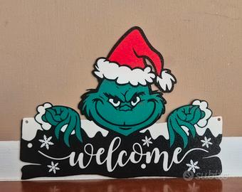 grinch welcome addobbo natalizio 