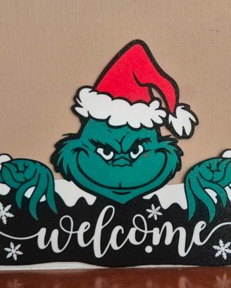 grinch welcome addobbo natalizio 