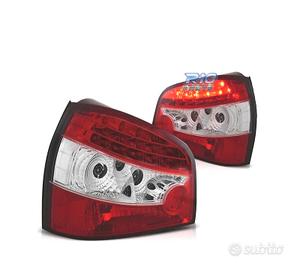 FANALI A LED PER AUDI A3 8L 96-03 ROSSO CROMATO