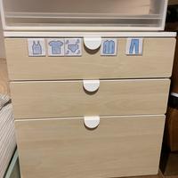 Cassettiera ikea platsa + struttura per disegnare