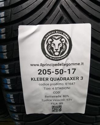 2 GOMME 205 50 17 KLEBER A61647