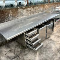 Tavolo pasticceria inox - granito