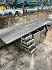 Tavolo pasticceria inox - granito