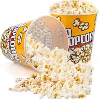 3 Bicchieroni in plastica da popcorn stile vintage
