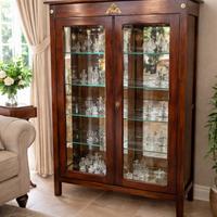 Vetrinetta d’epoca vintage in legno