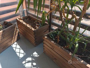 5 vasi da esterno 50*50*100
