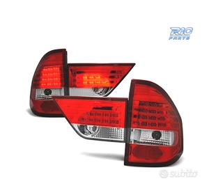 FANALI BMW X3 E83 03-06 LED ROSSO CROMATO