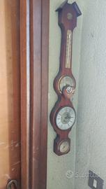 Vintage da Parete in Legno - Barometro Termometro