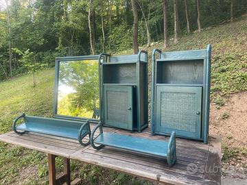 Set mobili bagno rattan gervasoni