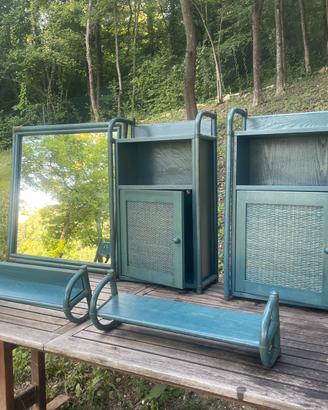 Set mobili bagno rattan gervasoni