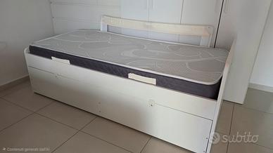 LETTO IKEA SINGOLL CON SECONDO LETTO ESTRAIBILE 