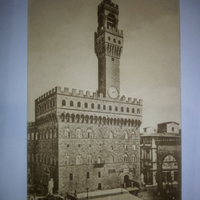 Antica Cartolina palazzo vecchio Firenze