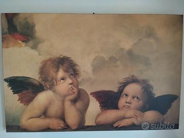 Quadro in legno angioletti Raffaello 