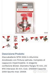 stacca batteria 200Am nuovo 