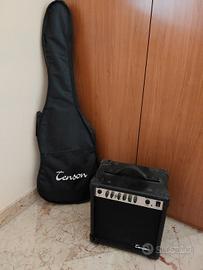 Chitarra elettrica Tenson con amplificatore