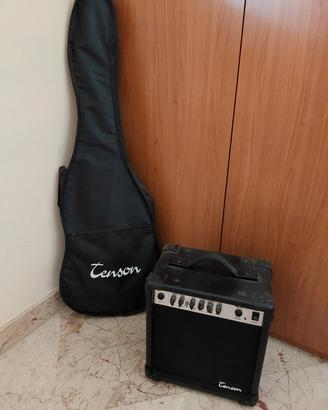 Chitarra elettrica Tenson con amplificatore