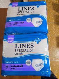 140 pannoloni anziani Lines e Lindor taglia M