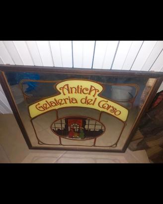 Specchio.pubblicitario Antica Gelateria del Corso