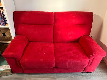 Divano Puff Delfino - Rosso Tessuto Lavabile