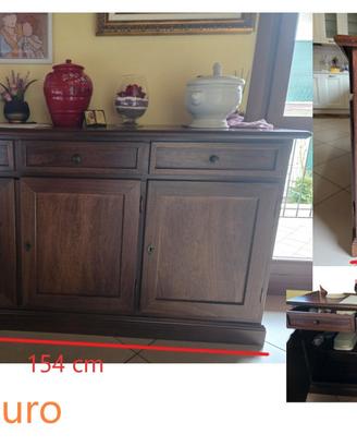 Credenza vintage in legno scuro