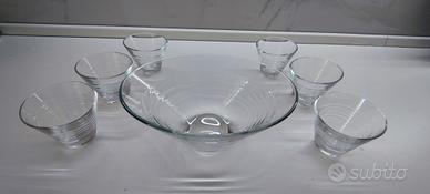 set da macedonia  in vetro oasi