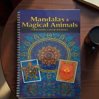 “Mandala & Magical Animals” libro da colorare