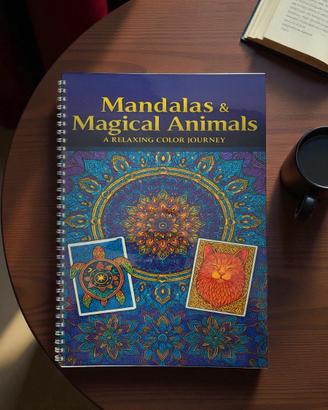 “Mandala & Magical Animals” libro da colorare