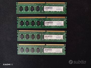 Kit RAM DDR3 16GB (4x4GB) ADATA 1600 MHz per PC De
