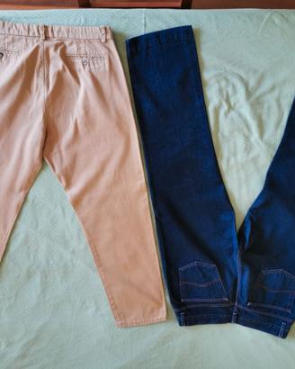 Set PANTALONI CHINOS beige. HENRI  LLOYD e Jeans