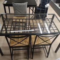 Tavolo in ferro e vetro Ikea Mod. Granas