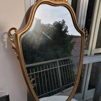 Specchiera con cornice in legno
