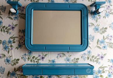 Specchio bagno + 11 pezzi "Carrara & Matta"