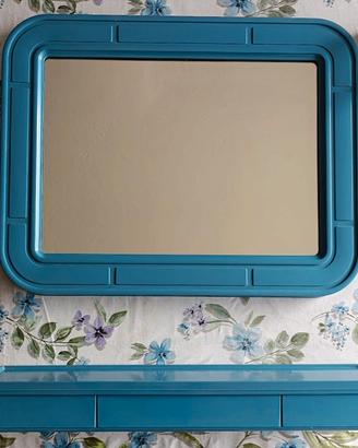Specchio bagno + set 11 pezzi "Carrara & Matta"