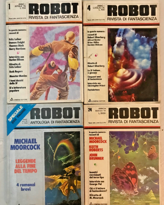 Lotto 5 Libri Robot Rivista Fantascienza 1976 Arme