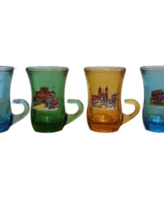 Set 6 Bicchierini in Vetro Colorato - Roma 