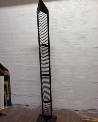 Porta cd in metallo nero