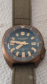 Nethuns Aqua bronze movimento Seiko 6r15