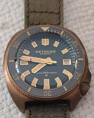 Nethuns Aqua bronze movimento Seiko 6r15