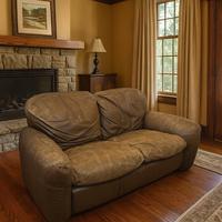 Divano in pelle vintage