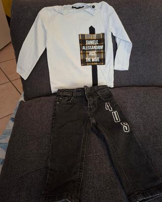 maglia + jeans bimbo 