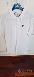  Polo originale Aeronautica Militare bianco panna