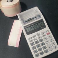 Calcolatrice da tavolo Sharp stampante su rotolo
