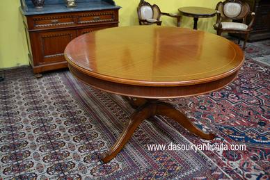 Tavolo tondo stile Regency seconda metà del XX sec